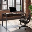 Mebel Elite Письмовий стіл Ross 120 см, дуб рустикальний/чорний, ME.ROSS/BR/CZ/B - Home Club, зображення 2