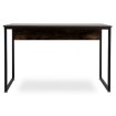 Mebel Elite Письмовий стіл Ross 120 см, дуб рустикальний/чорний, ME.ROSS/BR/CZ/B - Home Club, зображення 4