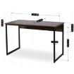 Mebel Elite Письмовий стіл Ross 120 см, дуб рустикальний/чорний, ME.ROSS/BR/CZ/B - Home Club, зображення 5