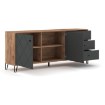 Mebel Elite Комод Bacardi 183 см, дуб Craft Tobacco/графит, W.BILBAO/BL6/DC/GRAF/KOM2D3S - Home Club, изображение 3