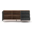 Mebel Elite Комод Bacardi 183 см, дуб Craft Tobacco/графит, W.BILBAO/BL6/DC/GRAF/KOM2D3S - Home Club, изображение 4