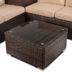 Mebel Elite Комплект садовой мебели Negro, коричневый/бежевый, ME.NEGRO/BR/RT/OGR/ZES - Home Club, изображение 4