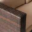 Mebel Elite Комплект садовой мебели Negro, коричневый/бежевый, ME.NEGRO/BR/RT/OGR/ZES - Home Club, изображение 6