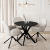 Mebel Elite Стол Lauren 80 см, черный, ME.LAUREN/CZ/S80 - Home Club, изображение 2
