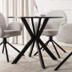 Mebel Elite Стол Lauren 80 см, черный, ME.LAUREN/CZ/S80 - Home Club, изображение 5