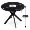 Mebel Elite Стол Lauren 90 см, черный, ME.LAUREN/CZ/S90 - Home Club, изображение 7