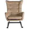 Mebel Elite Крісло-гойдалка Jackson, бежеве, велюрове, ME.JACKSON/BZ/V/FW - Home Club, зображення 3