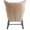Mebel Elite Крісло-гойдалка Jackson, бежеве, велюрове, ME.JACKSON/BZ/V/FW - Home Club, зображення 5