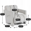 Mebel Elite Крісло Bender, сіре, ME.BENDER/JP/T/FW - Home Club, зображення 8