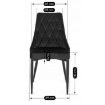 Mebel Elite Стілець Cork, чорний, велюровий, ME.CORK/CZ/V/K - Home Club, зображення 7