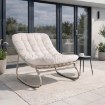 Mebel Elite Крісло-гойдалка Aurora, бежеве/кашемір, ME.AURORA/BZ/KASZ/T/FW - Home Club, зображення 2