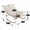 Mebel Elite Крісло-гойдалка Aurora, бежеве/кашемір, ME.AURORA/BZ/KASZ/T/FW - Home Club, зображення 7