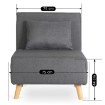 Mebel Elite Раскладной кресло Marry, серый, ME.MARRY/P/DNAT/T/FW - Home Club, изображение 13