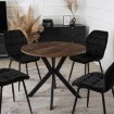 Mebel Elite Стол Lauren 80 см, дуб рустикальный/чёрный, ME.LAUREN/RU/CZ/S80 - Home Club, изображение 2