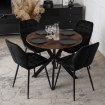 Mebel Elite Стол Lauren 80 см, дуб рустикальный/чёрный, ME.LAUREN/RU/CZ/S80 - Home Club, изображение 3