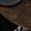 Mebel Elite Стол Lauren 80 см, дуб рустикальный/чёрный, ME.LAUREN/RU/CZ/S80 - Home Club, изображение 4