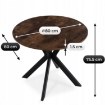 Mebel Elite Стол Lauren 80 см, дуб рустикальный/чёрный, ME.LAUREN/RU/CZ/S80 - Home Club, изображение 7