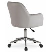 Mebel Elite Вращающееся кресло Tom, серое велюровое, ME.TOM/P/CH/V/FO - Home Club, изображение 4