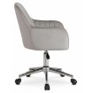 Mebel Elite Вращающееся кресло Tom, серое велюровое, ME.TOM/P/CH/V/FO - Home Club, изображение 5