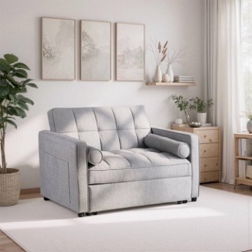 Mebel Elite Раскладной кресло Corra для сна, серого цвета, ME.CORRA/P/T/SOF - Home Club
