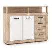 Mebel Elite Комод Blago Midi A 119,5 см, дуб «Сонома»/белый, W.LUNA/MIDIA/DS/B/KOM2D4S - Home Club, изображение 3