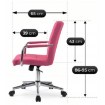 Mebel Elite Поворотный кресло Astro для подростков, розовое, из экокожи, ME.ASTRO/R/CH/E/FO - Home Club, изображение 9