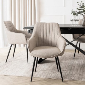 Mebel Elite Стілець Malaga, бежевий, ME.MALAGA/BZ/CZ/T/K - Home Club