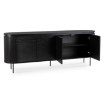 Mebel Elite Комод Beck 200 см, четырёхдверный, чёрный, ME.BECK/CZ/KOM200 - Home Club, изображение 3