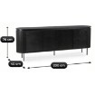 Mebel Elite Комод Beck 200 см, четырёхдверный, чёрный, ME.BECK/CZ/KOM200 - Home Club, изображение 7