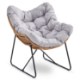 Mebel Elite Кресло для отдыха Fin, серого цвета, ME.FIN/P/T/FW - Home Club