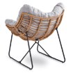 Mebel Elite Крісло для відпочинку Fin, сіре, ME.FIN/P/T/FW - Home Club, зображення 5