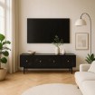 Mebel Elite Тумба під телевізор Marlen 155 см, чорна, W.MAZOMA/CZ/N.CZ/U.ZL/RTV4D - Home Club, зображення 2