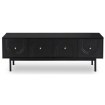 Mebel Elite Тумба під телевізор Marlen 155 см, чорна, W.MAZOMA/CZ/N.CZ/U.ZL/RTV4D - Home Club, зображення 4