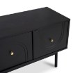 Mebel Elite Тумба під телевізор Marlen 155 см, чорна, W.MAZOMA/CZ/N.CZ/U.ZL/RTV4D - Home Club, зображення 6