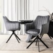 Mebel Elite Вращающееся кресло Mumbai 2, серое велюровое, ME.MUMBAI/P/V/K - Home Club, изображение 2