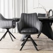 Mebel Elite Вращающееся кресло Mumbai 2, серое велюровое, ME.MUMBAI/P/V/K - Home Club, изображение 3