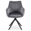 Mebel Elite Вращающееся кресло Mumbai 2, серое велюровое, ME.MUMBAI/P/V/K - Home Club, изображение 7