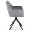 Mebel Elite Вращающееся кресло Mumbai 2, серое велюровое, ME.MUMBAI/P/V/K - Home Club, изображение 8