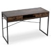 Mebel Elite Письменный стол Step 123 см, коричневый/чёрный, ME.STEP/BR/CZ/B - Home Club