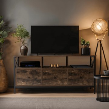 Mebel Elite Тв-тумба Zone 120 см с ящиками, дуб рустикальный, ME.ZONE/RUB/CZ/RTV - Home Club