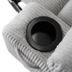 Mebel Elite Розкладне крісло з функцією масажу Box, сіре, з вельветової тканини, ME.BOX2/P/SZTR/FW - Home Club, зображення 14