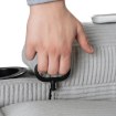Mebel Elite Розкладне крісло з функцією масажу Box, сіре, з вельветової тканини, ME.BOX2/P/SZTR/FW - Home Club, зображення 15