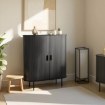 Mebel Elite Комод Trish 100 см, двухдверный, с выдвижными ящиками, черный, ME.TRISH/CZ/KOM100 - Home Club, изображение 2