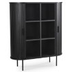 Mebel Elite Комод Trish 100 см, двухдверный, с выдвижными ящиками, черный, ME.TRISH/CZ/KOM100 - Home Club, изображение 3