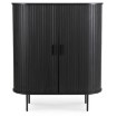Mebel Elite Комод Trish 100 см, двухдверный, с выдвижными ящиками, черный, ME.TRISH/CZ/KOM100 - Home Club, изображение 5