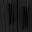 Mebel Elite Комод Trish 100 см, двухдверный, с выдвижными ящиками, черный, ME.TRISH/CZ/KOM100 - Home Club, изображение 6