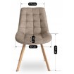 Mebel Elite Стілець Kathy, бежевий, ME.KATHY/BZ/D/T/K - Home Club, зображення 9