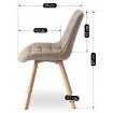 Mebel Elite Стілець Kathy, бежевий, ME.KATHY/BZ/D/T/K - Home Club, зображення 10