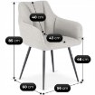 Mebel Elite Стул Nawara, серый, букле, ME.NAWARA/P/CZ/TB/K - Home Club, изображение 9