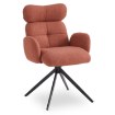 Mebel Elite Обертове крісло для вітальні Alvaro, руде, ME.ALVARO/RD/T/K - Home Club, зображення 7